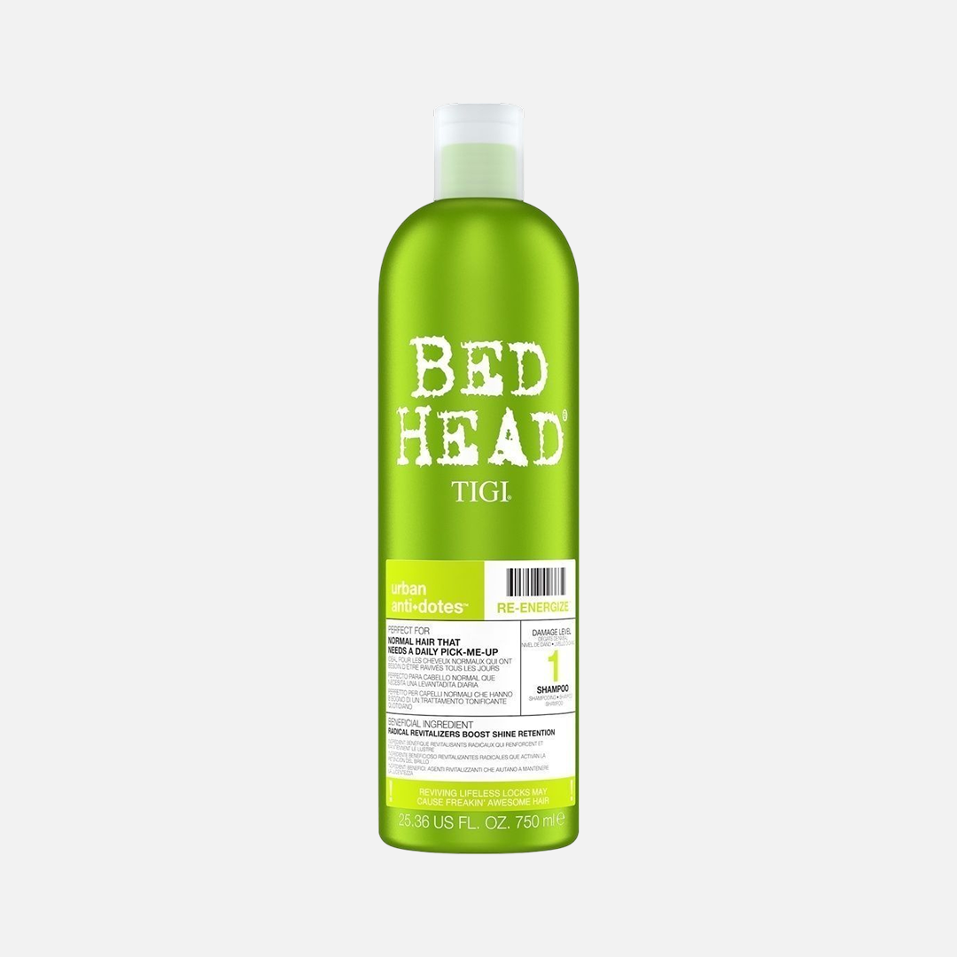 TIGI BED HEAD RE-ENERGIZE, шампунь для нормальных волос, 750 мл