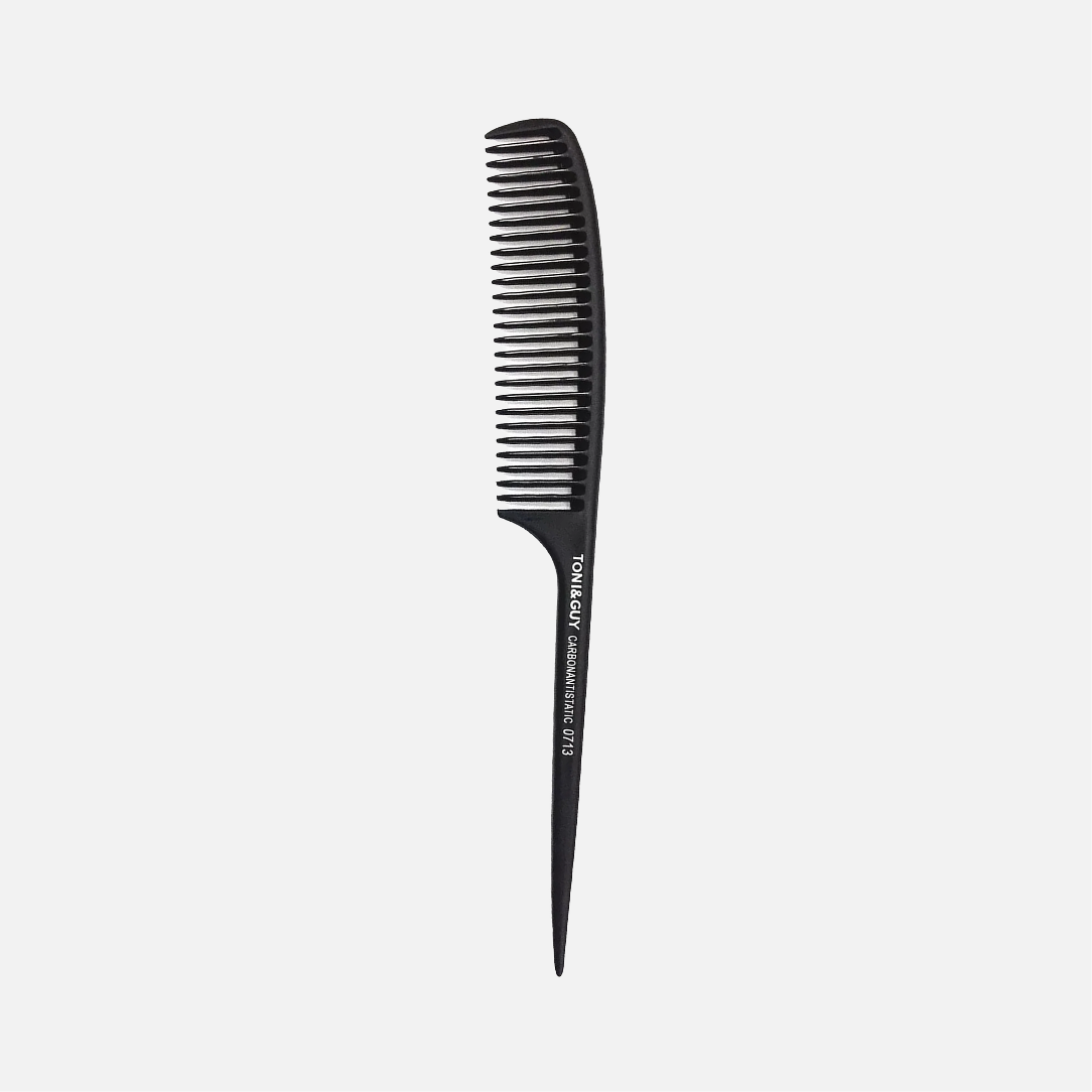 Расческа Toni&Guy с карбоновым антистатическим покрытием с хвостиком, 0713