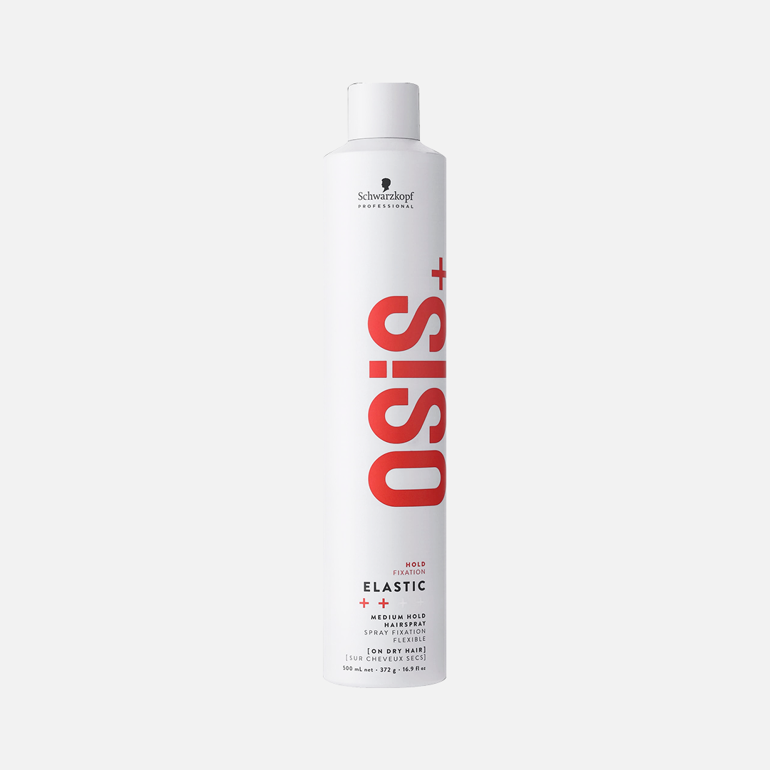 OSiS+ ELASTIC 1, аэрозольный лак для волос слабой фиксации с блеском, 500 мл