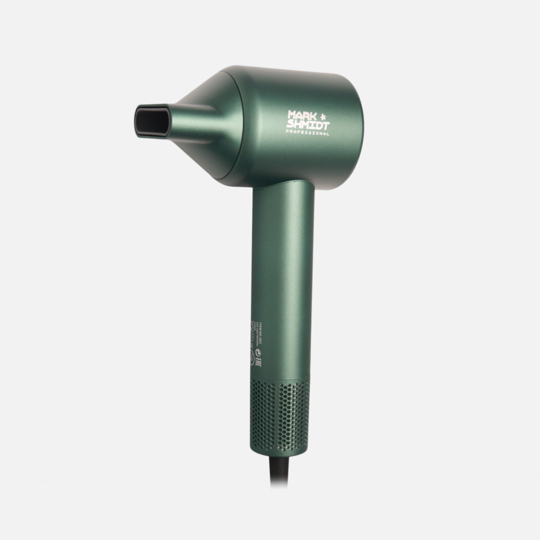 MARK SHMIDT SIREN 801, профессиональный фен BLDS 1600W, LCD, 2.8м, зелёный