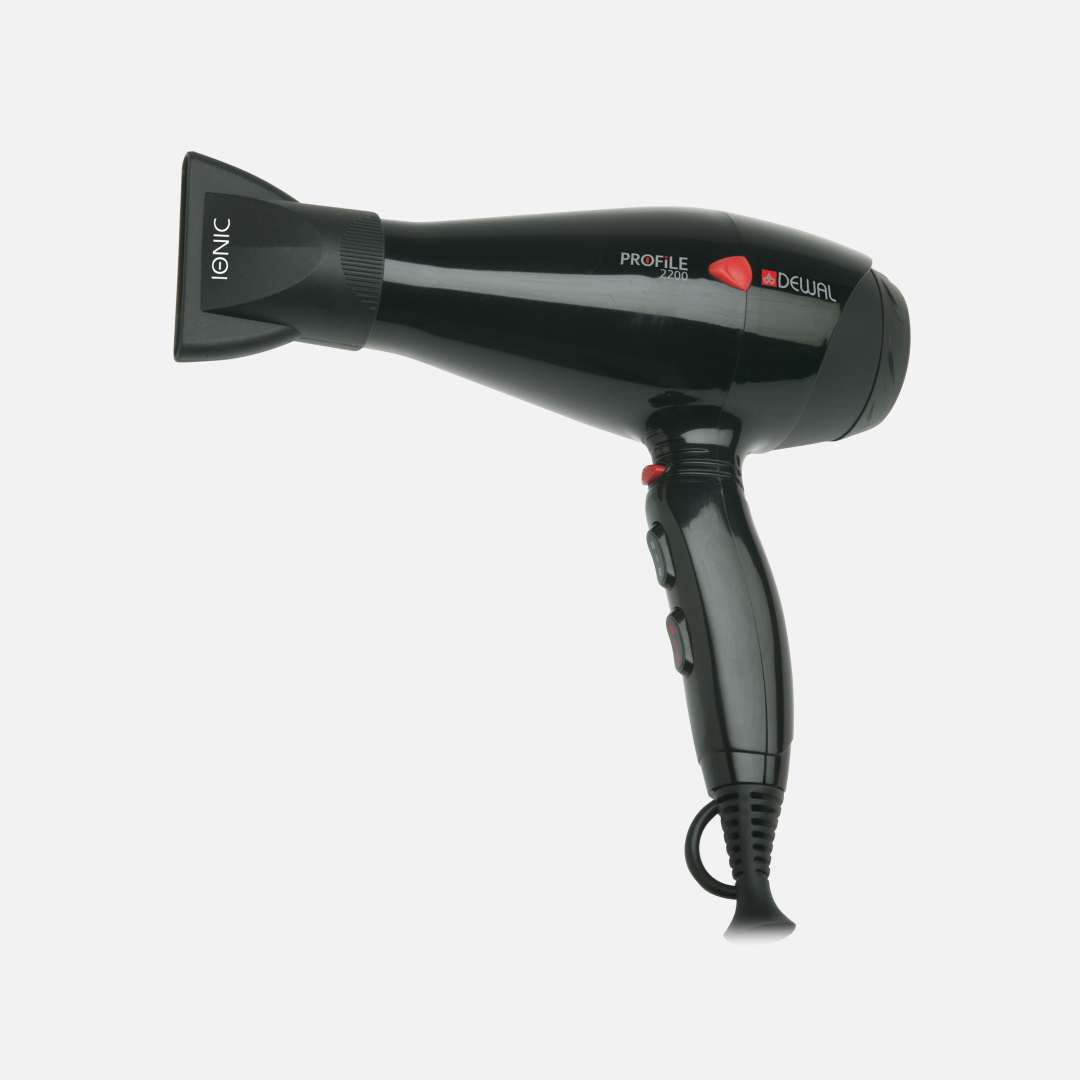 DEWAL PROFILE 03-120 BLACK, профессиональный фен, 2200 Вт