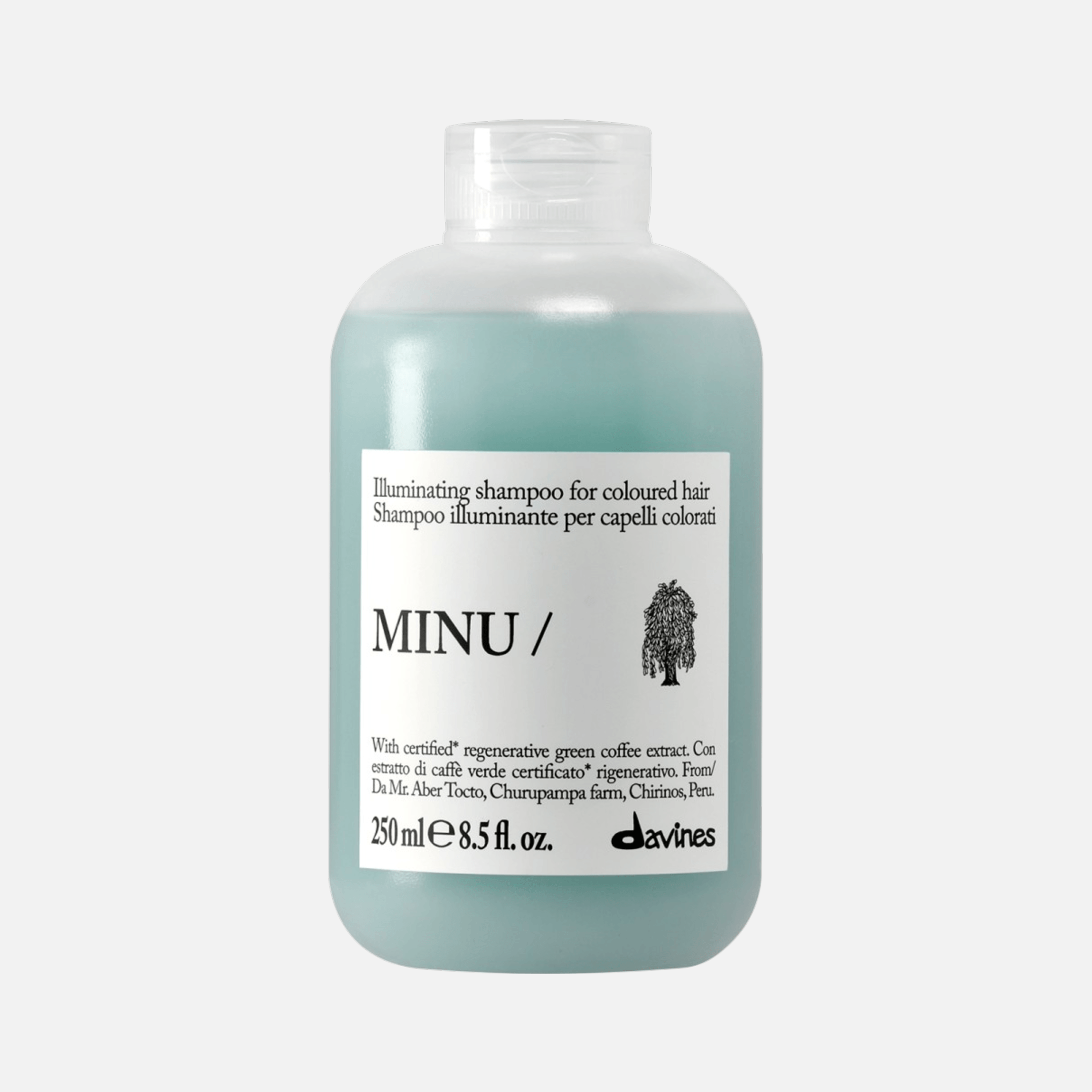 DAVINES MINU, защитный шампунь для окрашенных волос с экстрактом каперсов, 250 мл