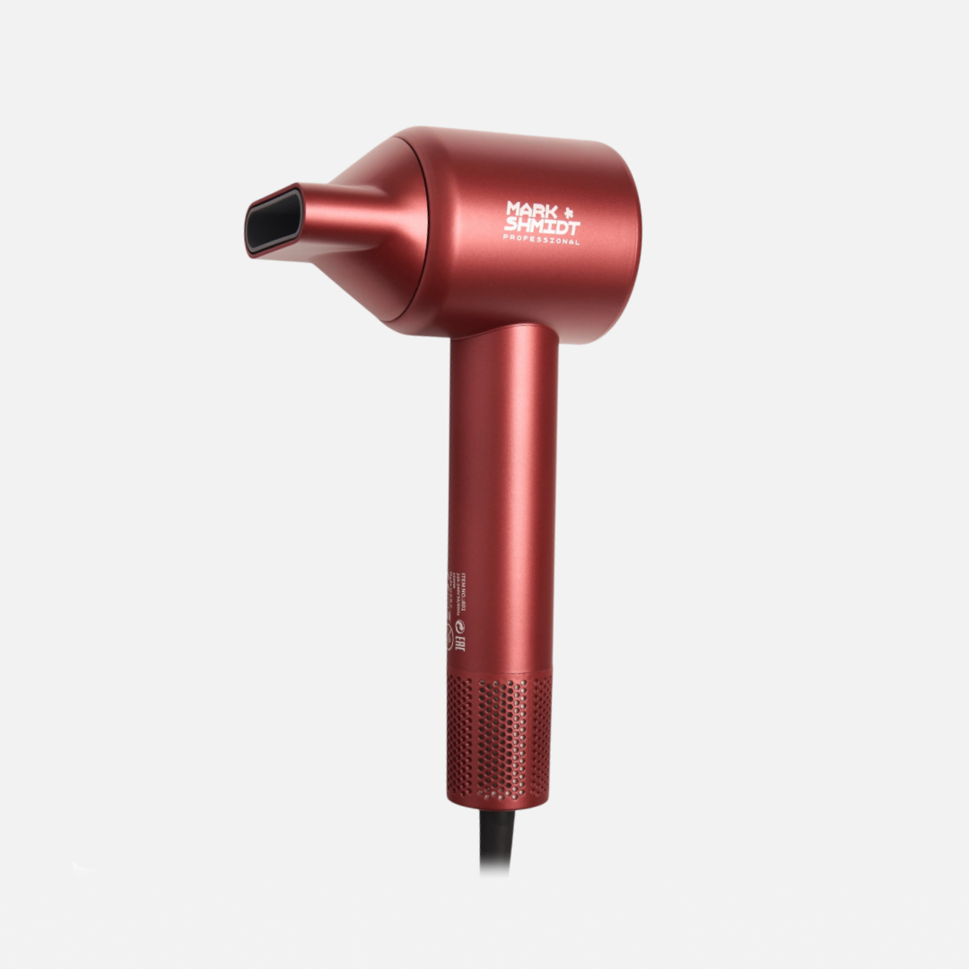 MARK SHMIDT SIREN 801, профессиональный фен BLDS 1600W, LED, 2.8м,бордовый