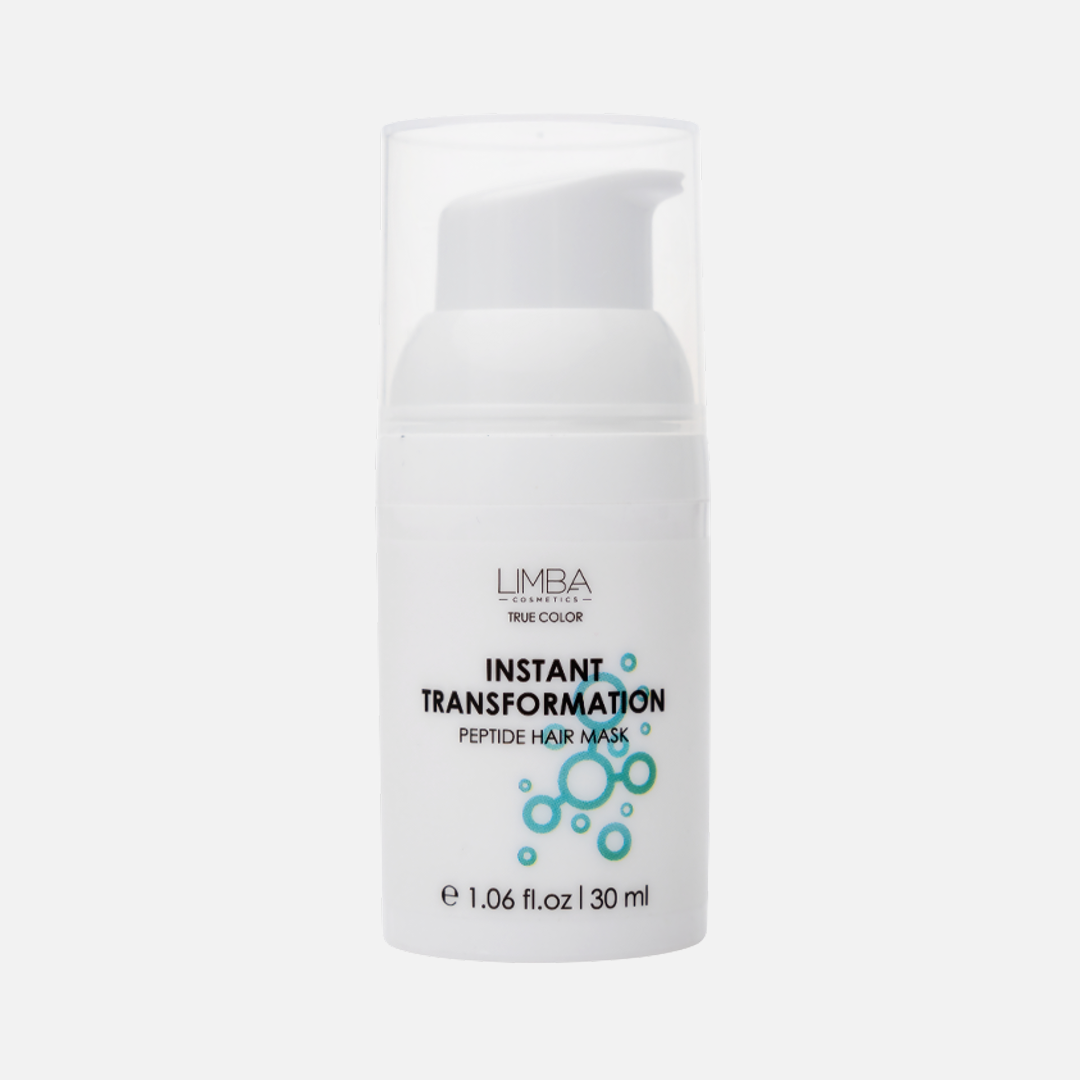 LIMBA COSMETICS INSTANT TRANSFORMATION, пептидная маска экспресс-восстановление для волос, 30 мл