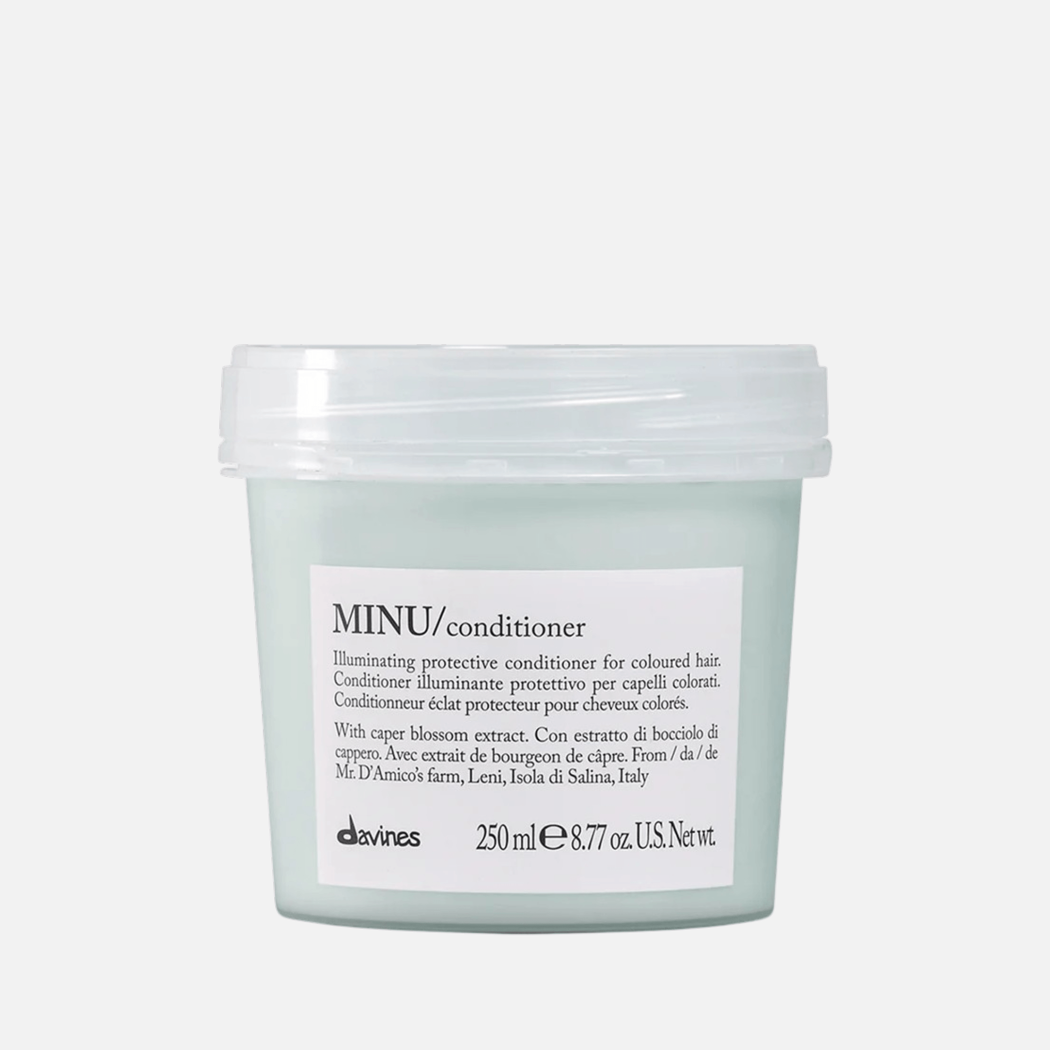 DAVINES MINU, кондиционер для окрашенных волос с экстрактом каперсов, 250 мл