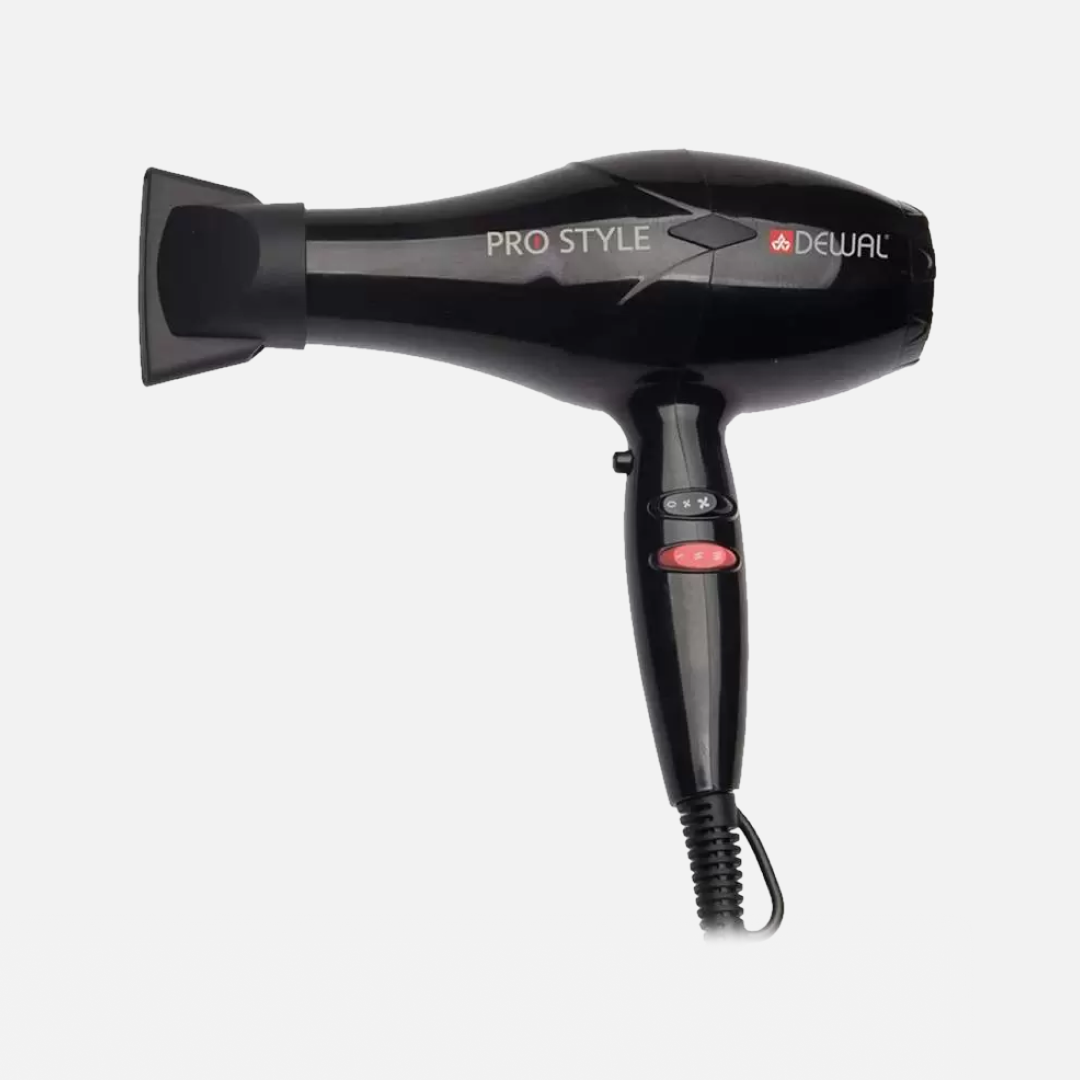 DEWAL 03-111 BLACK, мощный профессиональный фен, 2000 Вт
