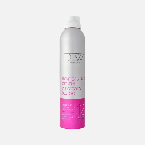 DEW PROFESSIONAL, спрей-мусс уплотняющий для объема волос, 300мл