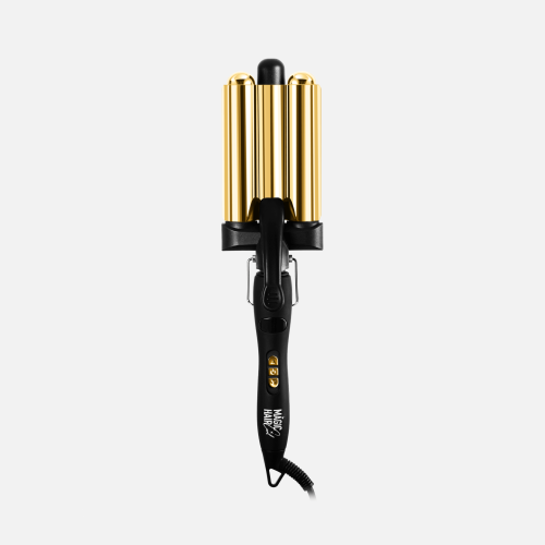 MAGIC HAIR CURL WAVES, тройная титановая плойка для волос, 25 мм