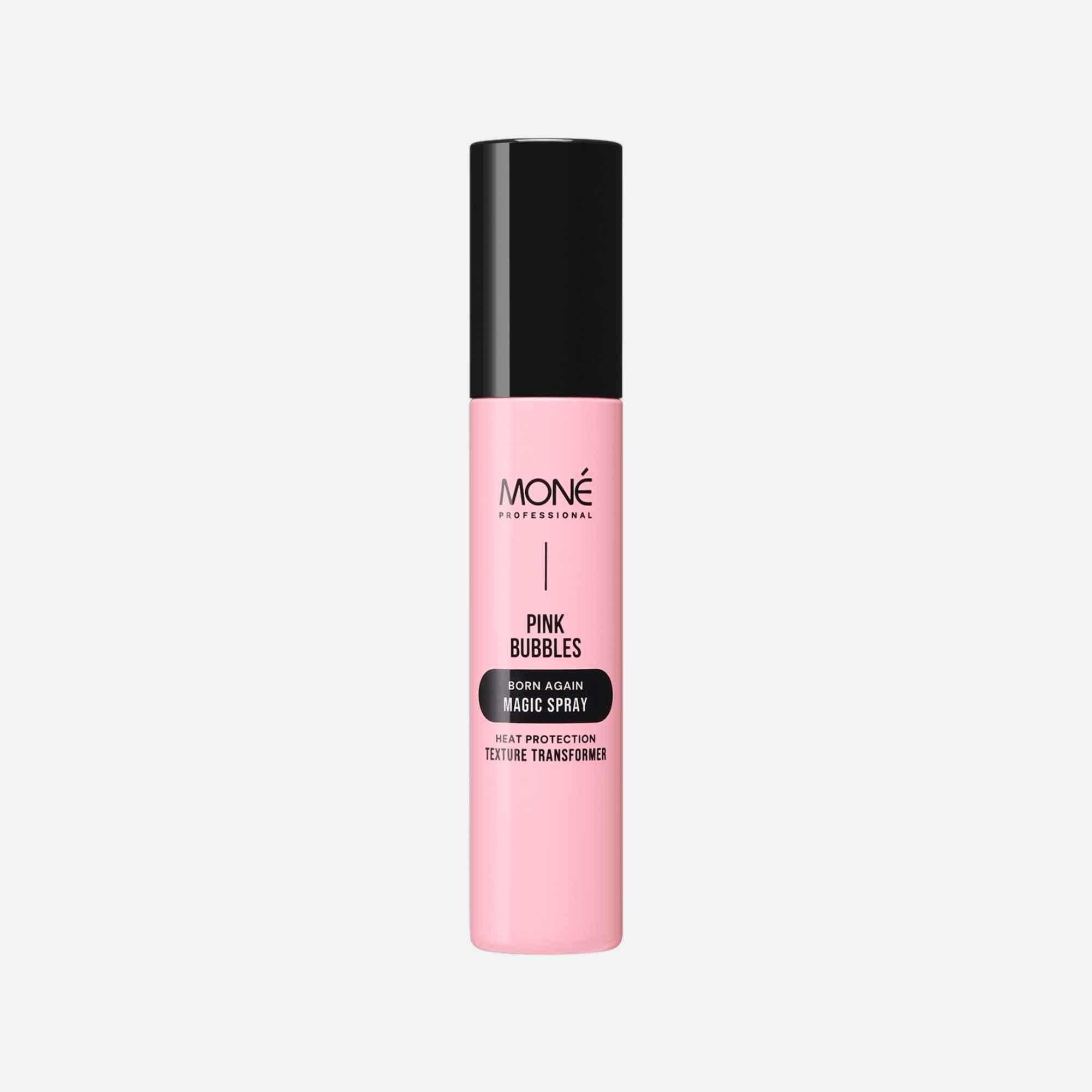 MONE PROFESSIONAL PINK BUBBLES BORN AGAIN MAGIC SPRAY, спрей-трансформер для защиты укладки, 100 мл