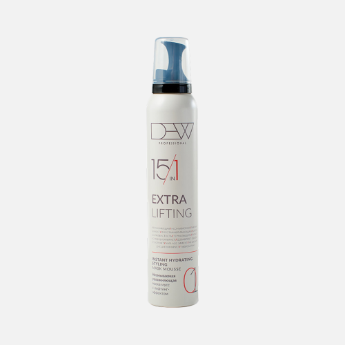 DEW PROFESSIONAL EXTRA LIFTING 15 в 1, несмываемая увлажняющая маска мусс с лифтинг-эффектом, 200мл
