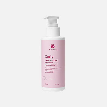 ADRICOCO CURLY, Крем флюид для волос несмываемый, с маслом крамбе, 150 мл
