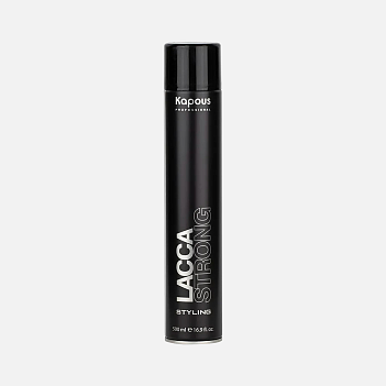 KAPOUS STUDIO PROFESSIONAL LACCA STRONG, аэрозольный лак сильной фиксации, 500 мл