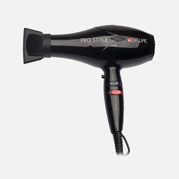 DEWAL 03-111 BLACK, мощный профессиональный фен, 2000 Вт