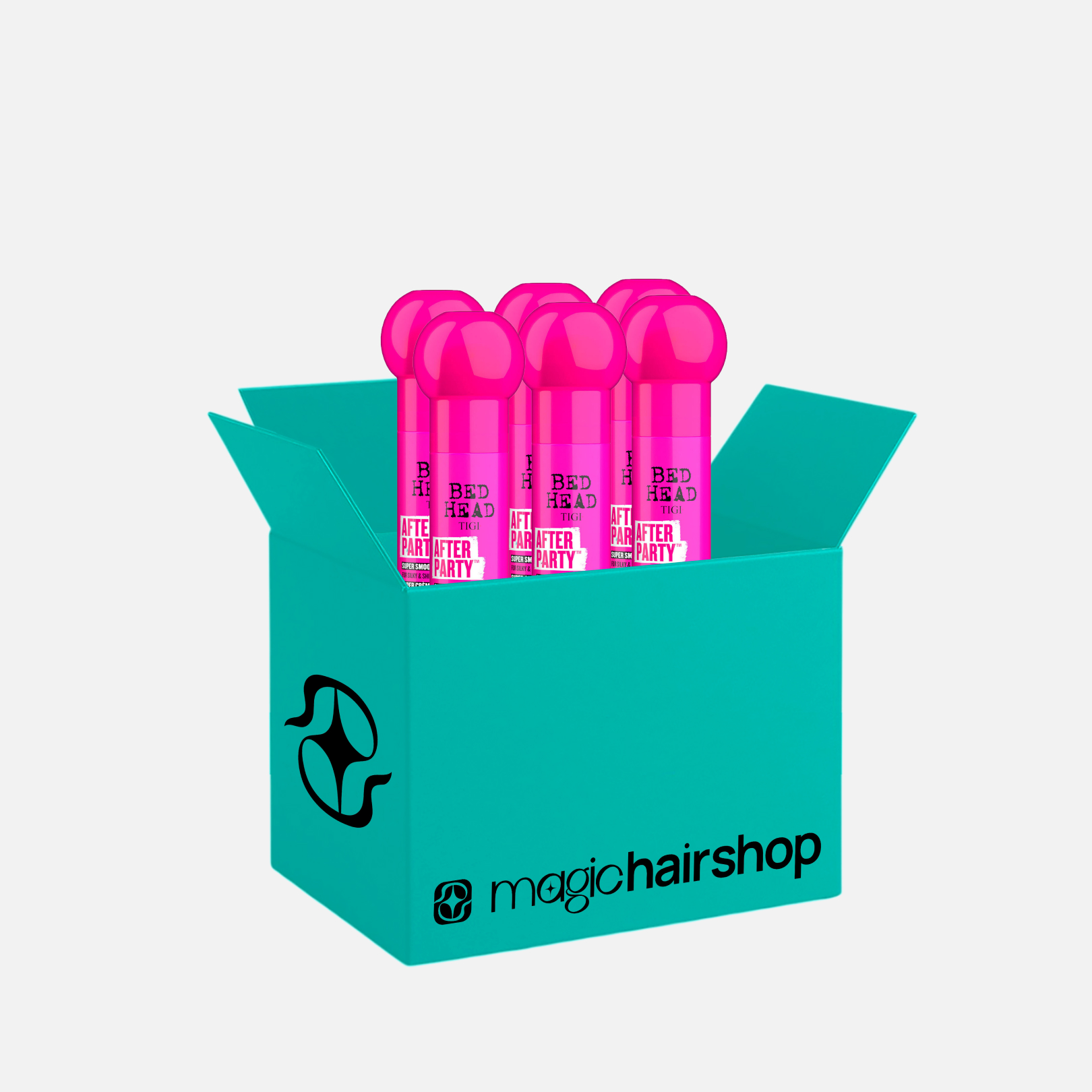 Коробка TIGI BED HEAD AFTER PARTY, разглаживающий крем для придания блеска, 100 мл, 6 шт